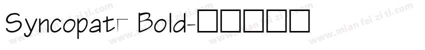 Syncopate Bold字体转换